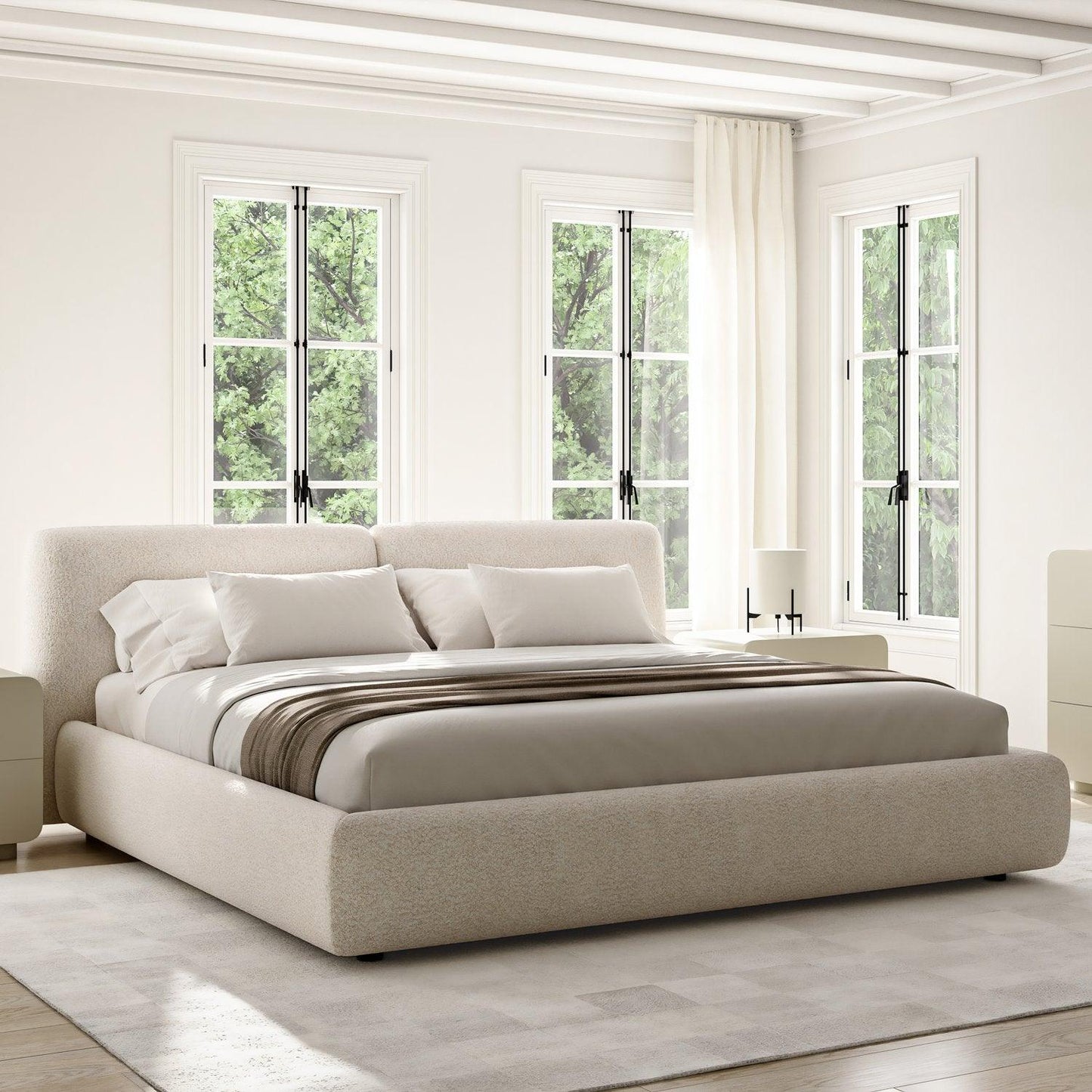 Lit Gabriele Blanc Boucle