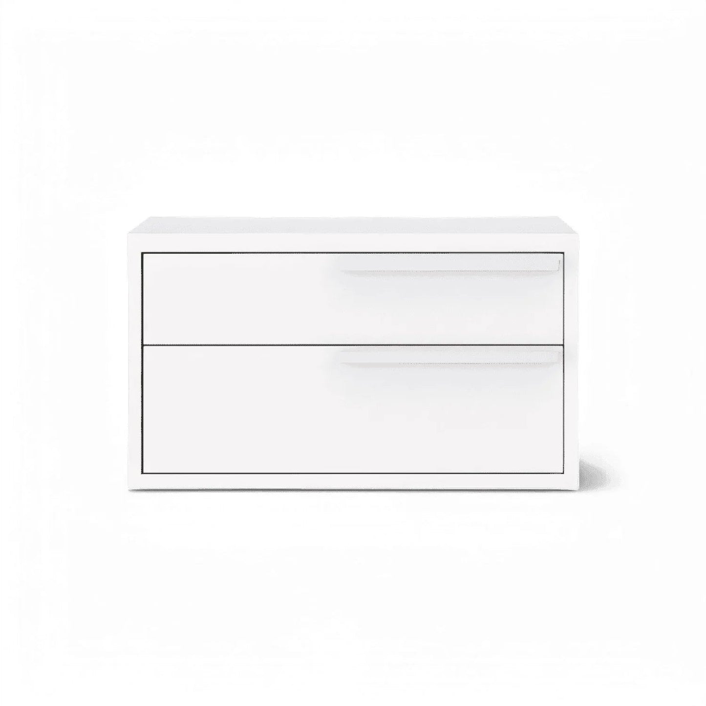 Table de chevet Monarch blanche droite