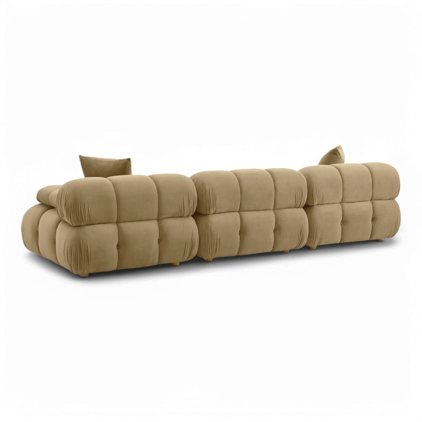 Canapé modulable en velours Solace Camel