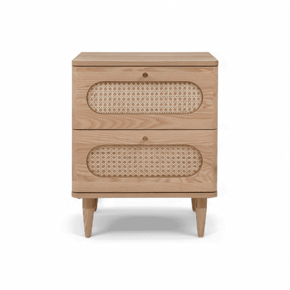 Table de chevet Frost en rotin naturel