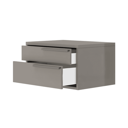Table de chevet Monarch grise droite
